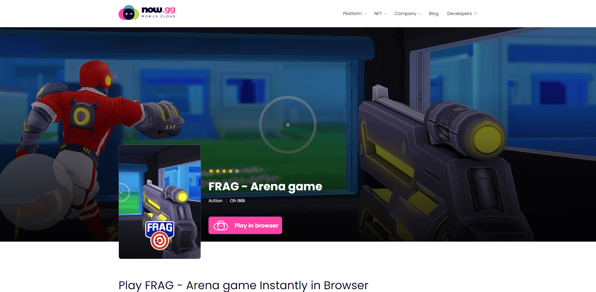 Play FRAG on now.gg Instantly on Your Browser and on Any Device, With No Downloads or Installations Required