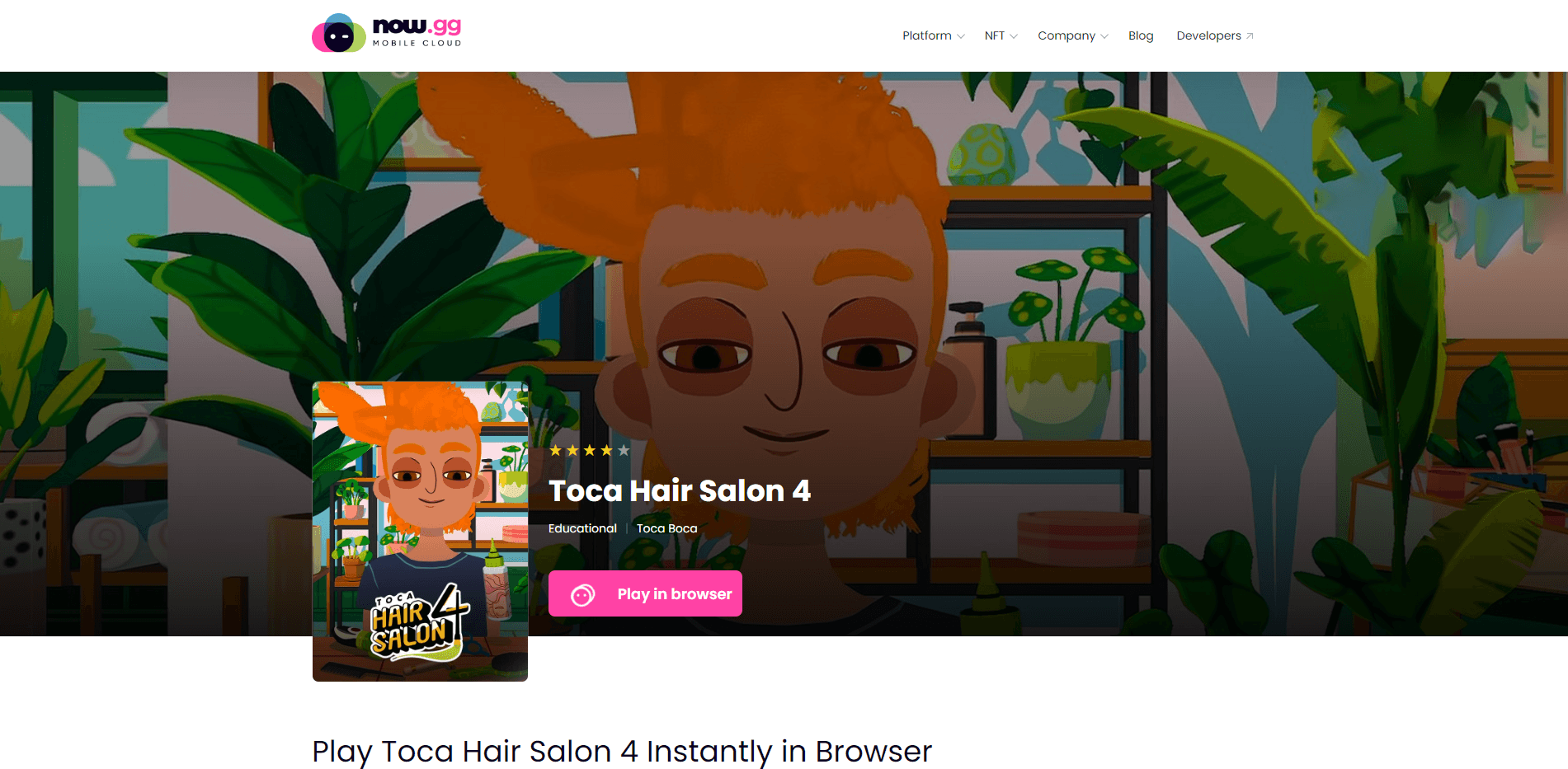 Play Toca Hair Salon 4 Online for Free on PC & Mobile