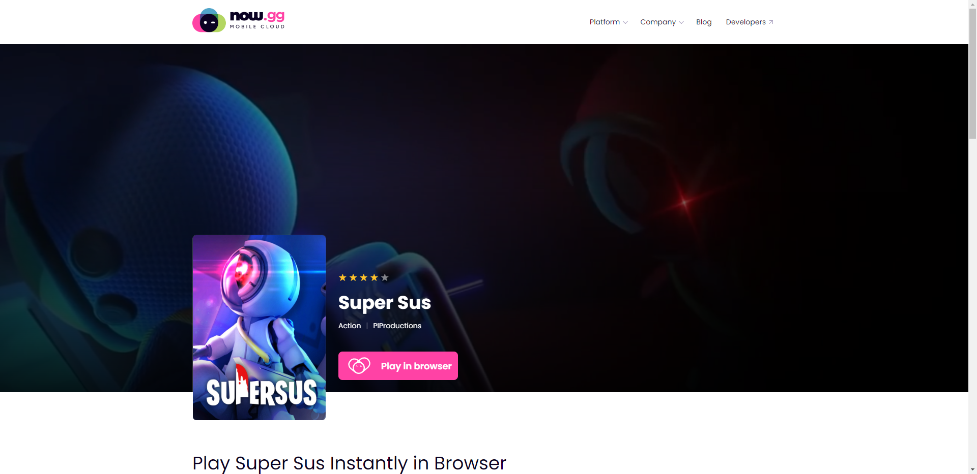 How to play Super Sus on a browser? - infrexa